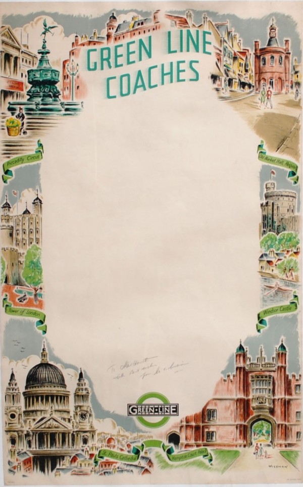 Green line coaches by VINTAGE POSTER